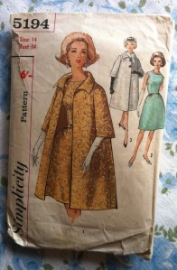 Simplicity 5194 60s dress and coat patterns